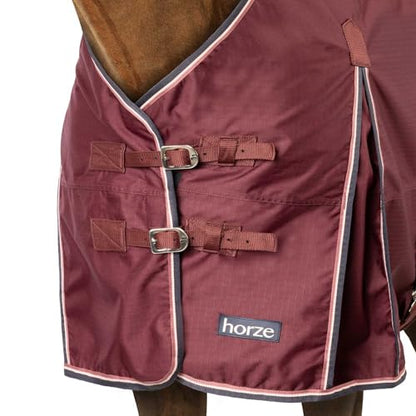 Horze Glasgow Waterproof Turnout Blanket - Lightweight No-Fill Rain Sheet - color: Blue, size: 75 in