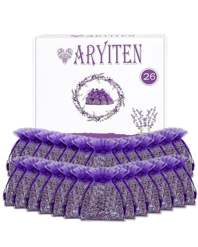 26 Pack French Lavender Sachet Bags, 100% Natural French Potpourri Dried Lavender Sachets for Drawers and Closets, Strong Smell Fragrance Fresh Scents Home - size: 1 Count(Pack of 20)