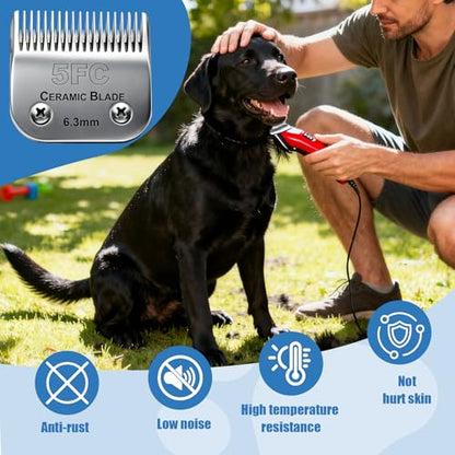 Dog Grooming Replacement Blades Compatible with Andis Dog Clipper - size: 5FC