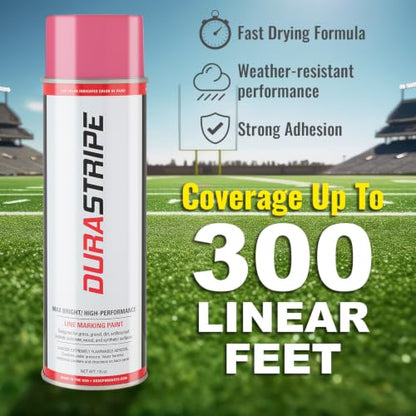 Athletic Field Marking Paint (Pink) 12-18oz Cans Per Case - color: Pink