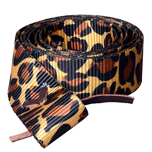 HILASON Nylon Tie Strap 6 Feet Horse Cinch Western Saddle - color: Cheetah