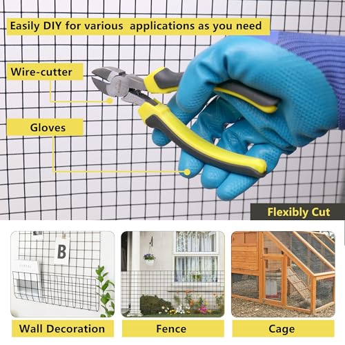 Black PVC Coated 1/2" Hardware Cloth 60"x100' 19G Chicken Wire Fencing - size: 1/2 inch 60'' x 100'