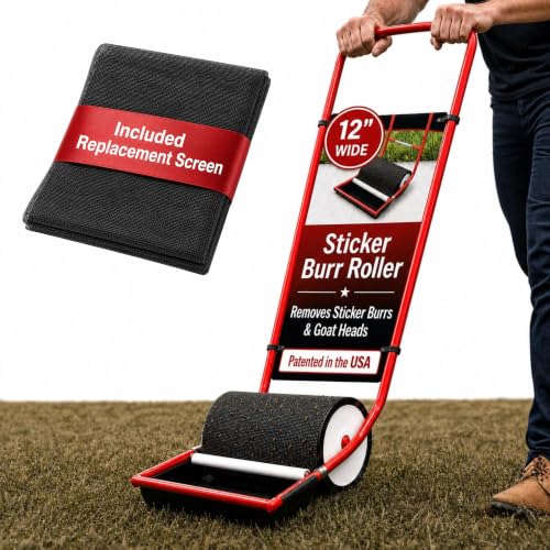 The Ultimate Sticker Burr Roller Tool for Your Yard - (12" Wide Roller)