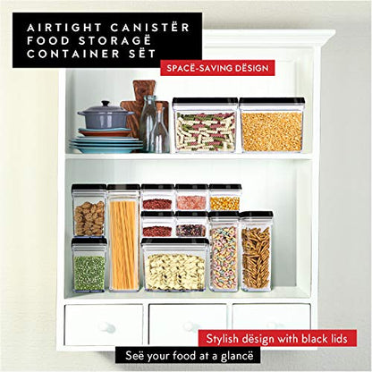 DWËLLZA KITCHEN Airtight Food Storage Containers - Pantry Snacks Kitchen Container, Baking Supplies, 4LB Sugar & Flour Canister - 4 Pc Set All Same Size - Clear Plastic BPA-Free - Keeps Fresh & Dry - color: 03 Set of 4 - 2 Liters