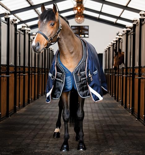 Horseware® Easy-Layer Stable 100g - Black/Black & Silver, 81 inches - size: 81 inches
