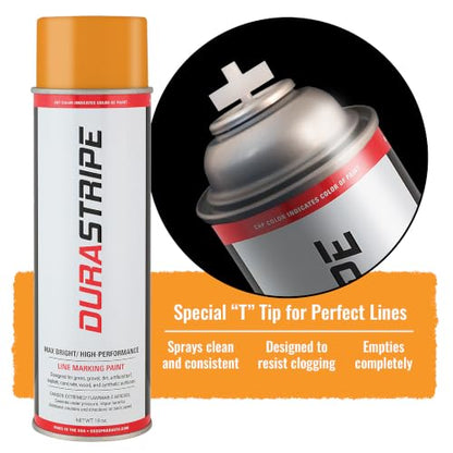 Athletic Field Marking Paint (Orange) (CASE) 12/18 Ounce Cans. - color: Orange
