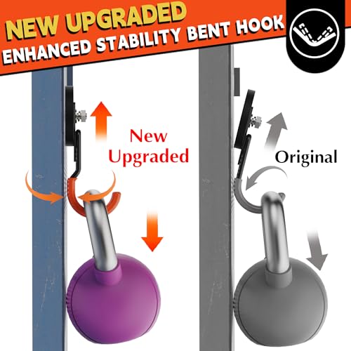 ULIBERMAGNET New Upgraded Garage Strong Magnetic Hooks, 4 Pack Heavy Duty Large J Hooks with Magnet, Anti-Slip Coating Magnet Hooks for Garden Tools, Ropes,Drill - style: V1 PRO 2.59" Medium J Orange 4PC