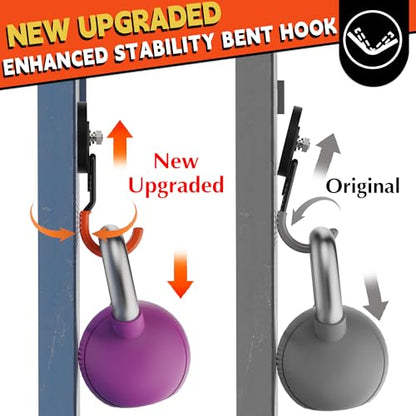 ULIBERMAGNET New Upgraded Garage Strong Magnetic Hooks, 4 Pack Heavy Duty Large J Hooks with Magnet, Anti-Slip Coating Magnet Hooks for Garden Tools, Ropes,Drill - style: V1 PRO 2.59" Medium J Orange 4PC