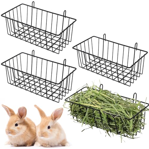 Rabbit Hay Feeder Bag Small Animal Hanging Feeding Sacks4Pcs