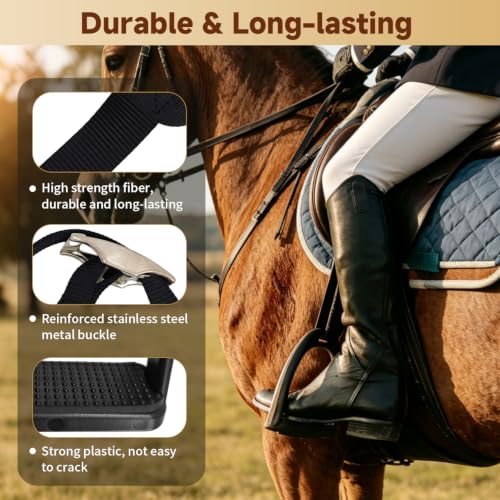 Kids Western Stirrups with Adjustable Nylon Straps