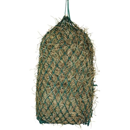 Dura-Tech Schneiders 2" Slow Feed Large Nylon Hay Net for Horses | Ideal for Healthy Grazing & Durable Farm Use - color: Black