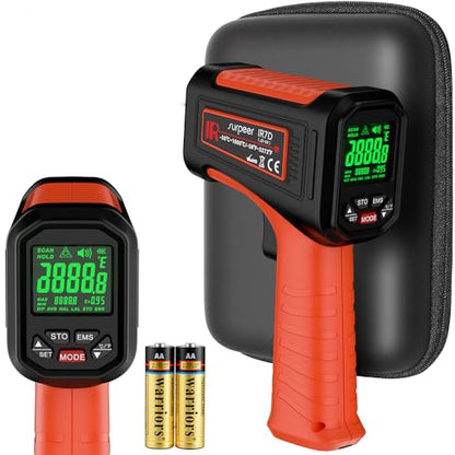 Infrared Thermometer Temperature Gun, 3272°F, 50:1 | Laser Temp Pyrometer, High Temp for Engine, HVAC, Industrial & Home Repair Inspection - color: -58°F to 3272°F