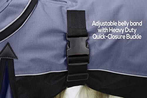 Derby Originals Ruff Pup 1200D Ripstop Waterproof Reflective Winter Dog Coat with Neck Cover and Harness Compatible Opening 220G, charcoal/black, "22""" (80-8127) - color: Charcoal/Black, size: 22"