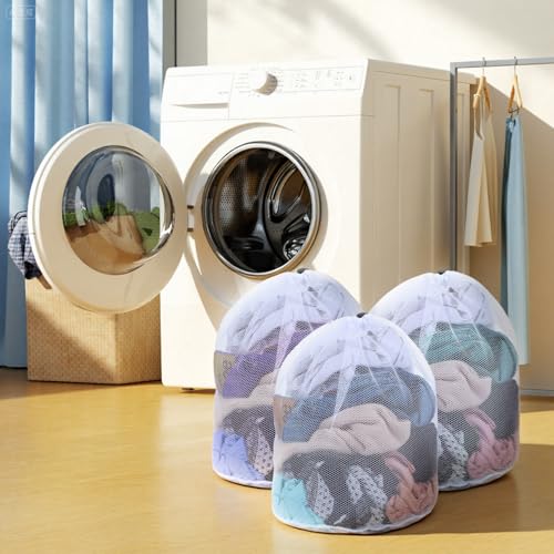 20 Pack Mesh Laundry Bags Bulk with Drawstring 24x20'' Hanging Dry Cleaning