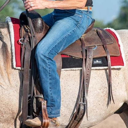 Classic Equine Performance Trainer Saddle Pad, Felt Top, Maroon