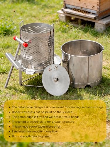Honey Press Extractor Machine, Manual Honey Spinner Extractor Kit