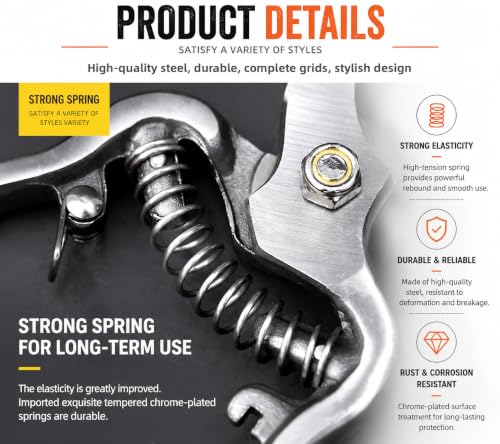 Goat Hoof Trimmers and Farrier Shears – Versatile Hoof, Wire, and Pipe Cutting Tool for Livestock – Silver (2pack) - style: Silver-Black-2pack