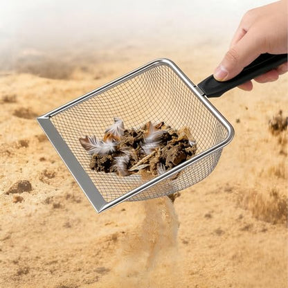 4 Pack Chicken Poop Scooper, 5.5" Metal Mesh Shovel - size: 5.5" 4 Set
