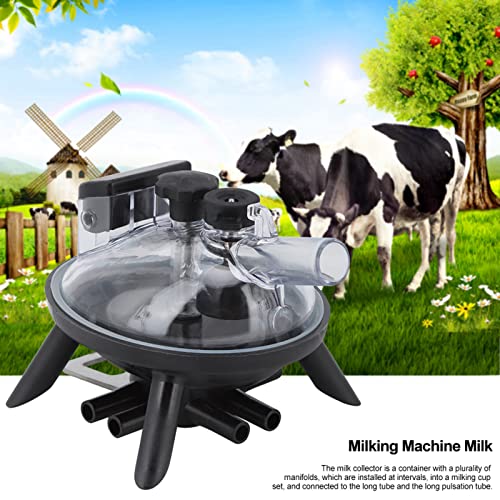 240cc Milking Claw, Cow Use Milking Claw Milk Collector Tool, Cow Collector Milking Machine Replacement Accessories, Cow Milking Cluster Without Valve for Cow Goat