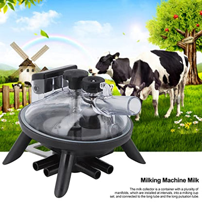 240cc Milking Claw, Cow Use Milking Claw Milk Collector Tool, Cow Collector Milking Machine Replacement Accessories, Cow Milking Cluster Without Valve for Cow Goat