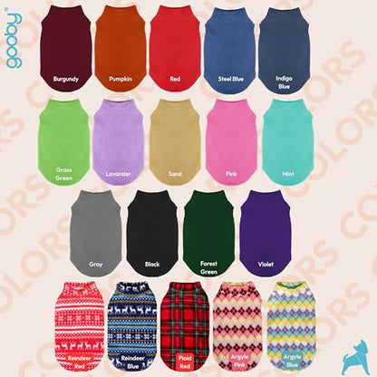 Gooby Stretch Fleece Vest Dog Sweater, Mint, Medium - color: Mint, size: Medium Length (11.5")