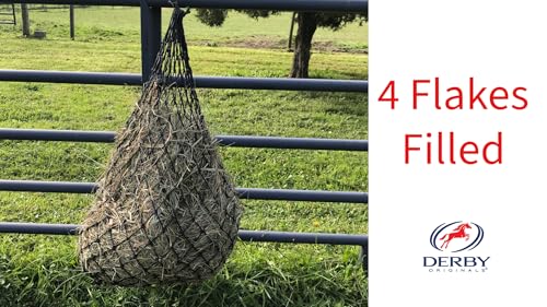 Derby Originals 42” Classic Slow Feed Hanging Hay Net for Horses