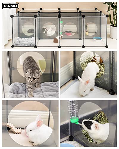 DINMO 4 Plastic Panels with Game Holes, Playpen Accessories, 11.8" x 15.7" - style: Grey Plastic Panel - 4 pcs
