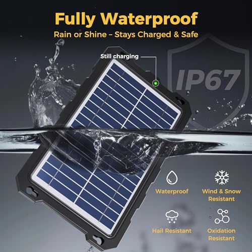 SUNAPEX 8W 12V Solar Car Battery Trickle Charger & Maintainer - size: 8W