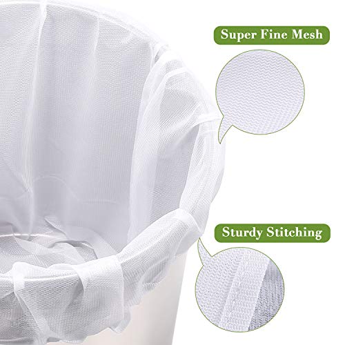 Brew Bags Reusable 3 Pack, Extra Large 26"x22" Fine Mesh Strainer Bag for Home Brewing Hops Grains Wine Beer Making Drawstring Straining Brew in a Bag - size: 1
