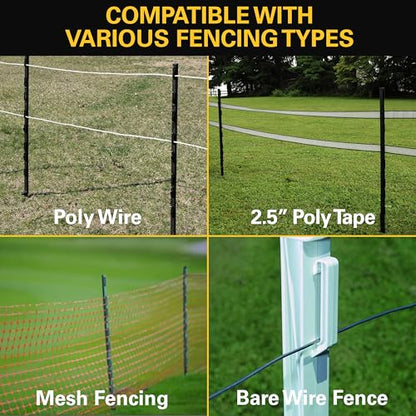 Zareba Step-In Electric Fence Posts, 4 ft, 50 Pack, Black - style: 50 Black Posts