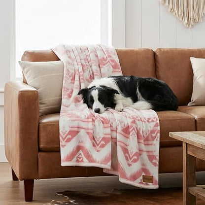 Wrangler - Blanket, Polyester, Medium Weight, Year-Round Comfort - color: Jesse Pink, size: 50" x 70"