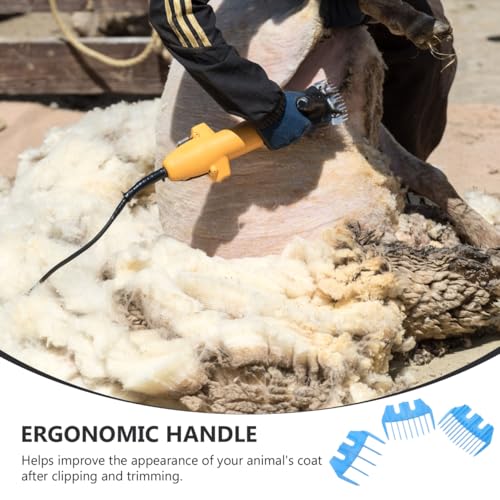 Sheep Trimmer Guide Attachment 3 pcs Plastic Clipper Guide for Sheep Shearing Precise Positioning Safe Grooming Trimming and Animal Coat Finishing