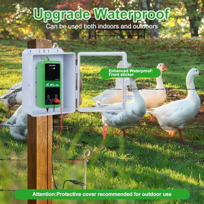 EF-07, 10KV Electric Fence Charger, 5 Miles 1 Joules Pulse Energy