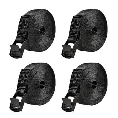 4 PCS Tie Down Straps, 13.1'×1" Heavy Duty Secure Straps with Adjustable Cam Buckles, Easy Pull Release Lashing Strap for Motorcycle Truck Trailer Canoe Cargo Luggage - color: 13.1'×1"