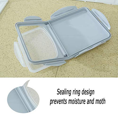 2-Pack 15L/4 Gallon Airtight Food Storage Containers with Locking Lids – Leakproof Dry Dog Food Rice Grain Bin for Kitchen Pantry Organization (507oz)
