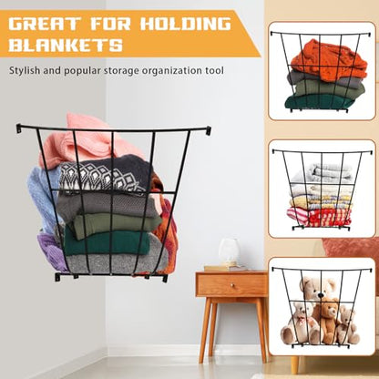 Zonon 2 Pcs Corner Hay Rack Slow 25.1 x 27.9 x 7.87 Wall Metal Hay Rack Feeding Horse Feeder for Blankets Space Between Bars Wall Mounted-Rack Holder for Livestock Goat Indoor Outdoor Uses