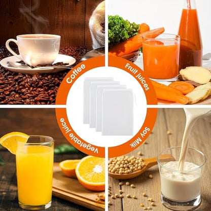 Nylon Filter Bag Reusable Nut Milk Cheese Cloth Cold Brew Coffee Tea Filter Suitable for 37 Festive Occasions Vegetable Strainer Fine Mesh Colander Kitchen Gadget Baking Essential 8×12 Inches