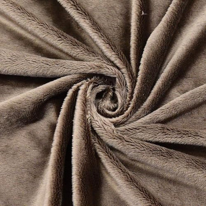 Surf turtle Brown Super Soft Minky Fabric by The Yard, 36"x60" - color: Brown