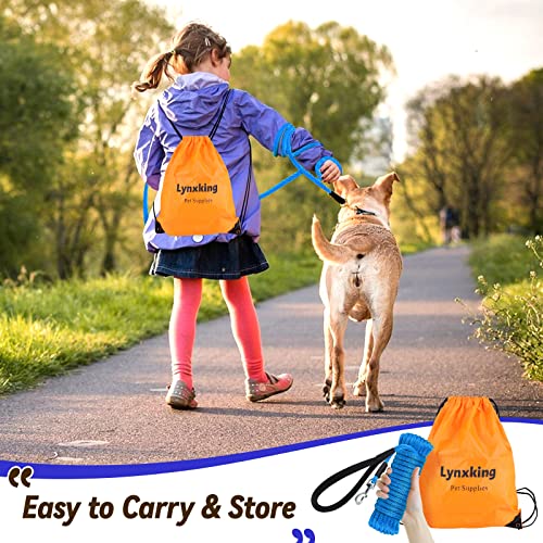 Check Cord Dog Leash Long Lead Obedience Recall Training Tracking Line 30ft - color: Blue