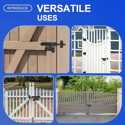 Slide Bolt Gate Latch, 3 Pack Heavy Duty Slide Latches - size: 3 Pack