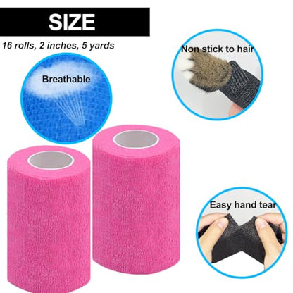 Self Adhesive Bandage Wrap, 3 Inches, 12 Pack - color: Beige, size: 3 In-12Pack