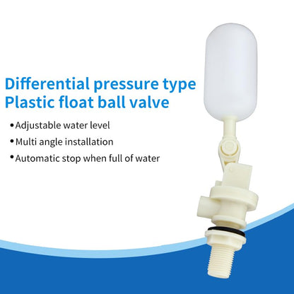 Float Ball Valve 2 Pack,1/2 Inch Water Float Valve with Adjustable Arm Filter for Livestock Water Trough,Water Tank,Pool,Pond,Fountain,Automatic Waterer Bowl Dog Horse