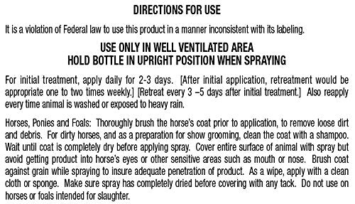 Farnam Mosquito Halt, Mosquito Repellent Spray for Horses, Quick Knockdown Against Mosquitoes, Flies and More, Black, 1 Gallon - size: 128 Fl Oz (Pack of 1)