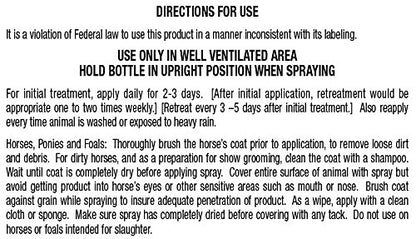 Farnam Mosquito Halt, Mosquito Repellent Spray for Horses, Quick Knockdown Against Mosquitoes, Flies and More, Black, 1 Gallon - size: 128 Fl Oz (Pack of 1)