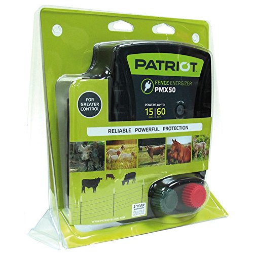 Patriot PMX50 Electric Fence Energizer, 0.50 Joule