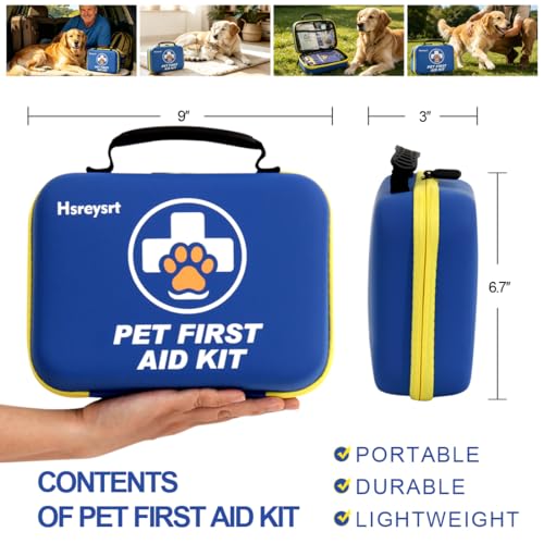Pet Medic First Aid Kit,Hiking A Must-Have for Pet Owners | Vet-approved essential emergency kit for dogs and cats, perfect for pet homes, travel emergency supplies.