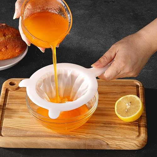Fine Mesh Strainer, Plastic Strainer for Juice, Coffee, Honey, Nut Milk