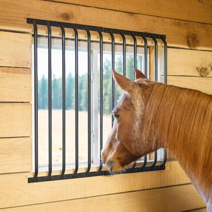 EASY-UP Schneiders Pro Bar Panels for 4'x4' Window | Heavy-Duty Steel Horse Stall Guard Panels for Safer Barn & Farm Use
