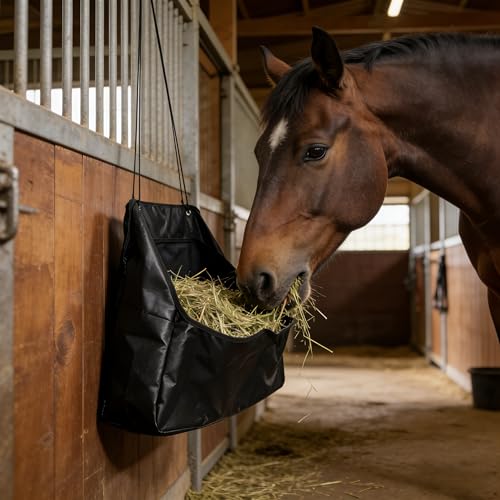 Horse Feed Bag Slow Feeder Hay Bag with Clear Window