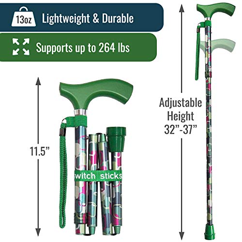 Switch Sticks Folding Walking Cane For Women & Men - color: Vienna